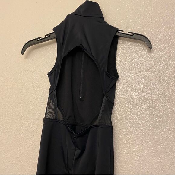 WEISSMAN Dance costume jumpsuit black Zip Front Sleeveless Unitard MT12535 SC - Picture 4 of 12